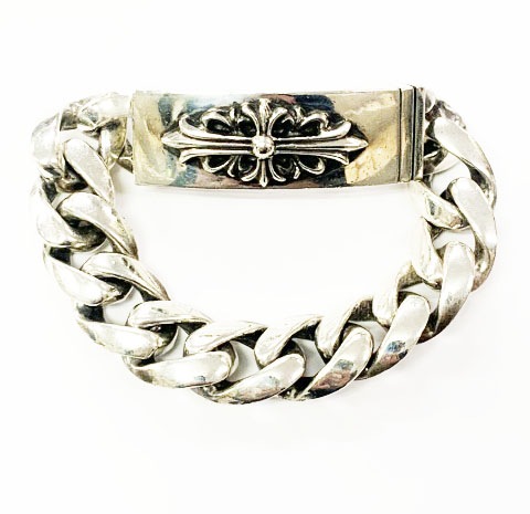 クロムハーツ CHROME HEARTS ID FLORAL CRS 11LINK IDブレスレット 