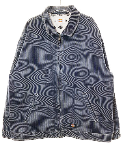 【中古】ディッキーズ Dickies HICKORY JACKET BLUE XL DK011508F51 ヒッコリー デニム フル ジップ ジャケット ディッキーズ Dickies HICKORY JACKET BLUE XL DK011508F51 ヒッコリー