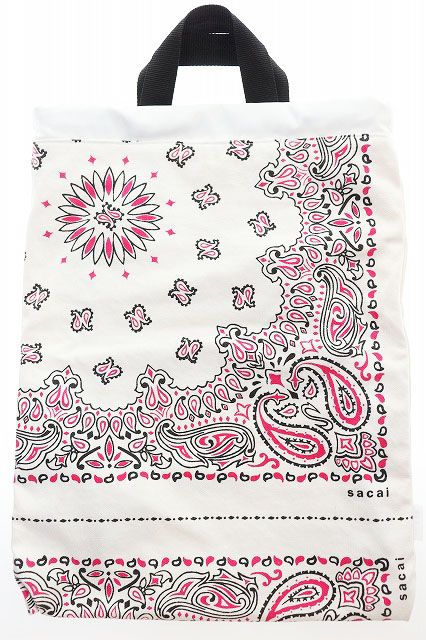 サカイ sacai 22SS リバーシブル ナップサック トートバッグ 巾着