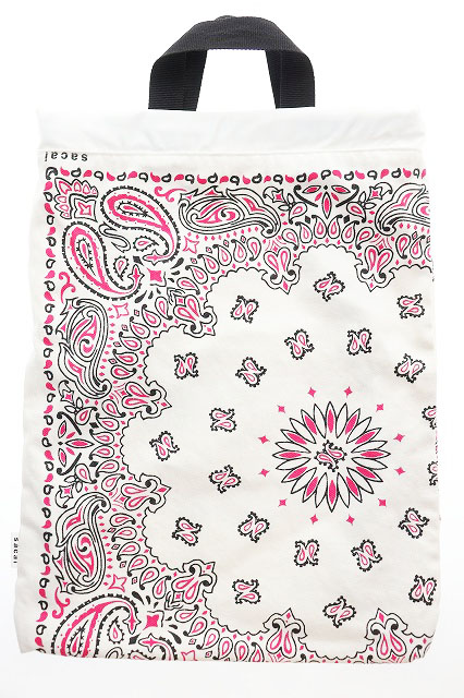 サカイ sacai 22SS リバーシブル ナップサック トートバッグ 巾着