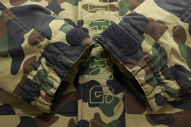 アベイシングエイプ A BATHING APE 1ST CAMO SHARK SNOWBOARD DOWN  