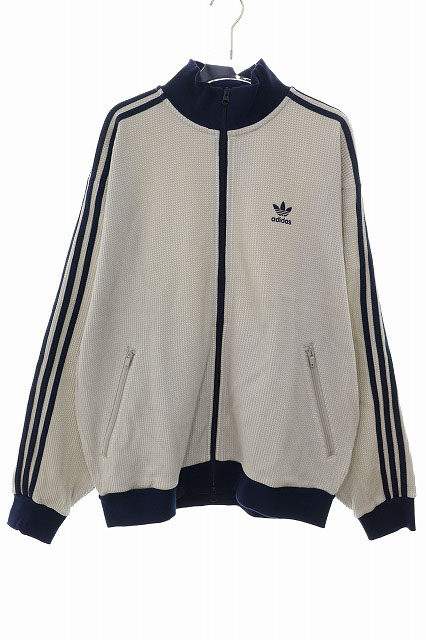 新品L adidas ニット トラックトップ ワッフル KC2618 アディダス adidas ワッフル ニット トラックトップ Lサイズ KC2618