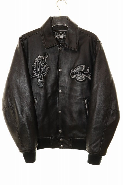 アヴィレックス AVIREX NEW YORK LEATHER JACKET BLACK M 6161086