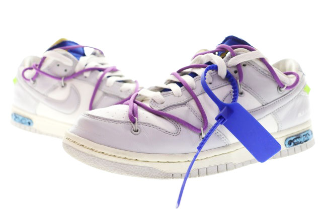 ナイキ NIKE × OFF-WHITE DUNK LOW 1 OF 50/48 27cm DM1602-107 オフ 