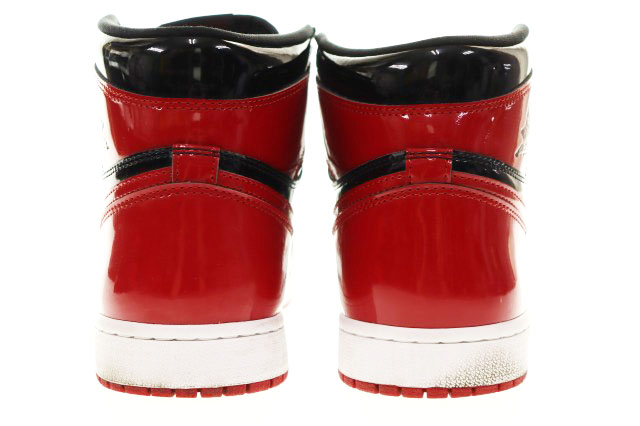 ナイキ NIKE AIR JORDAN 1 RETRO HIGH OG PATENT BRED 28cm 555088-063 AJ1 エア ジョーダン レトロ ハイ オリジナル パテント ブレッド スニーカー 赤 黒 【ブランド古着ベクトル】【中古】▲■260609 メンズ