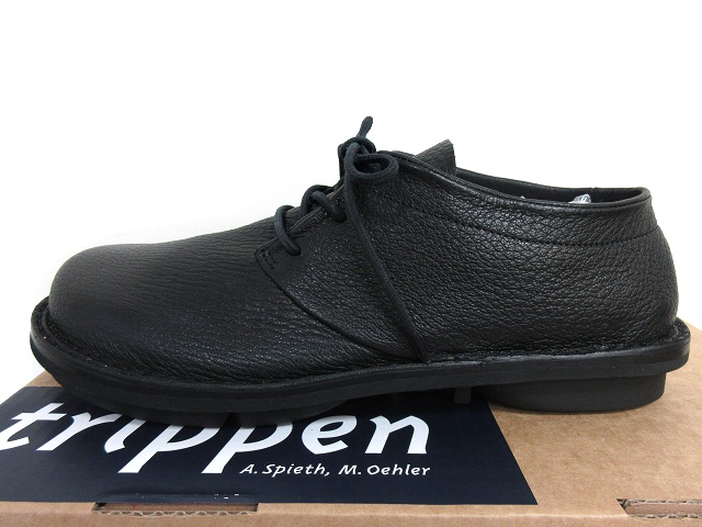 未使用品 トリッペン trippen Comfy black レザー シューズ 革靴 