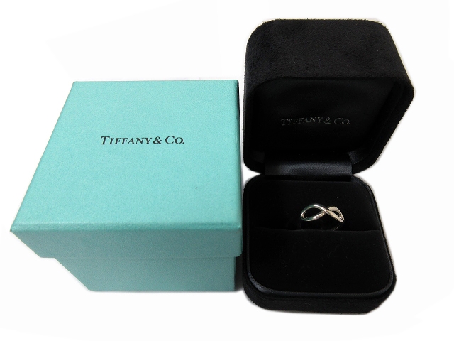 極美品 ティファニー インフィニティ リング 9号 シルバー925 美品TIFFANYティファニーシルバーリング、9号 インフィニティバンド