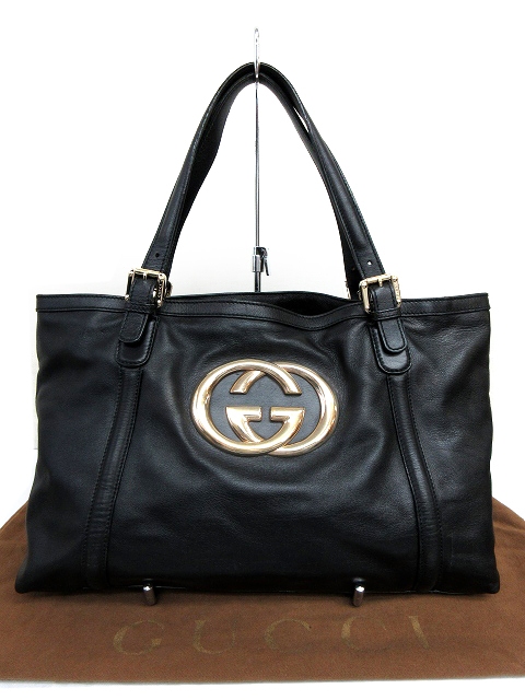 グッチ GUCCI ニューブリッド ダブルG レザー セミショルダー トート
