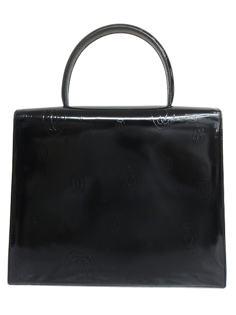 カルティエ Cartier ハッピーバースデー パテントレザー スクエア