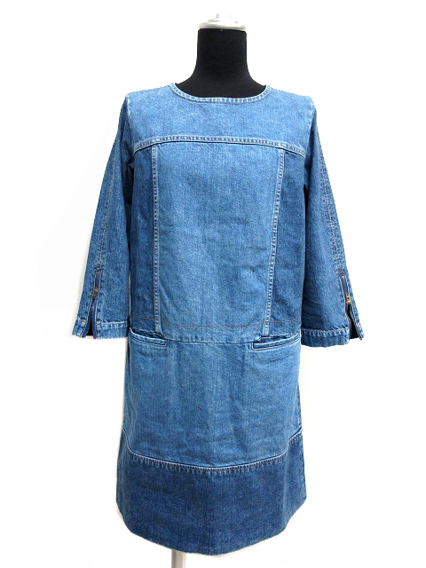 シンゾーン The Shinzone 15aw パッチワーク デニム ワンピース Patched Denim Dress 15amsop07 38 F5 レディース 039 ベクトルパーク