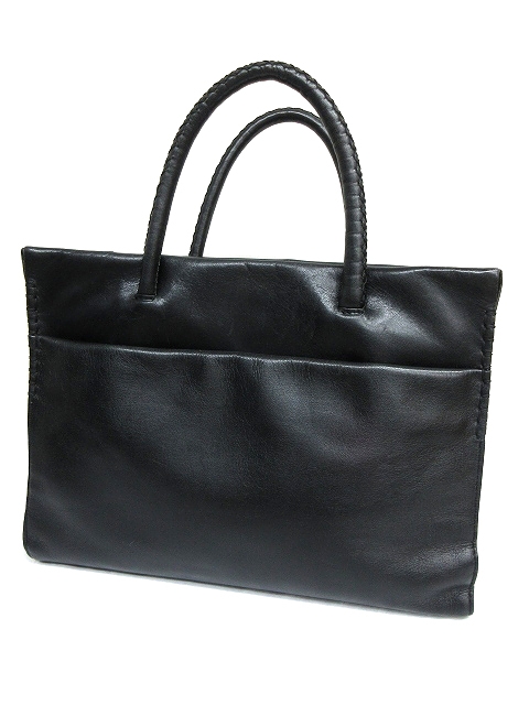 ★綺麗★Kitamura　キタムラ　ハンドバッグ　トート　本革レザー　ブラック ce7581-06_1.jpg