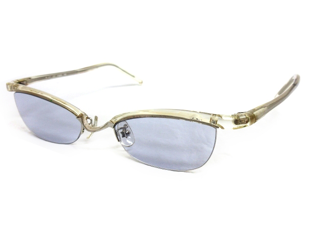 フォーナインズ 999.9 ブルーレンズ サングラス 眼鏡 クリアフレーム M  