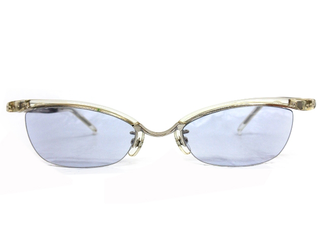 フォーナインズ 999.9 ブルーレンズ サングラス 眼鏡 クリアフレーム M  