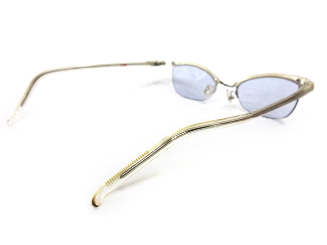 フォーナインズ 999.9 ブルーレンズ サングラス 眼鏡 クリアフレーム M  