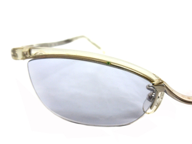 フォーナインズ 999.9 ブルーレンズ サングラス 眼鏡 クリアフレーム M  