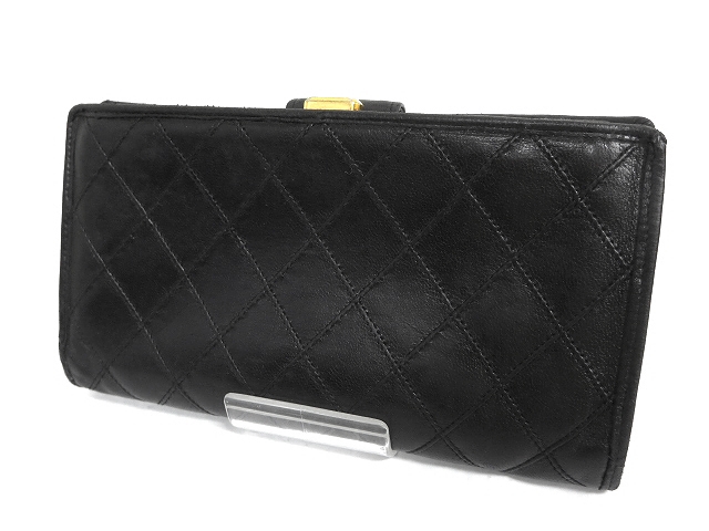 CHANELシャネル ピコローレ ガマ口　長財布　二つ折り財布　マトラッセ CHANEL - 【本物保証】 シャネル CHANEL ココマーク ロゴ ガマ口