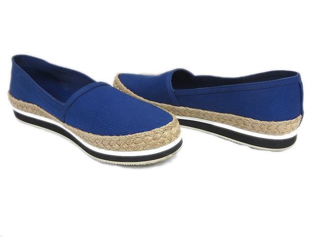 美品 プラダ PRADA エスパドリーユ キャンバス スリッポン 35