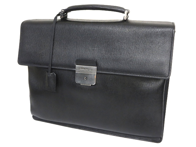 サルヴァトーレフェラガモ Salvatore Ferragamo レザー ビジネスバッグ 