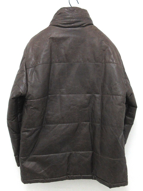 ARMANI JEANS アルマーニジーンズ レザージャケット 茶 ブラウン