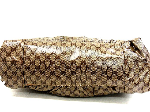 グッチ GUCCI クリスタルGG ヒステリア ハンド バッグ PVC レザー  