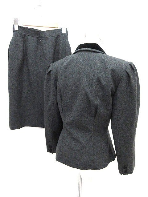 ミスクロエ miss chloe スカート スーツ セットアップ ダークグレー  