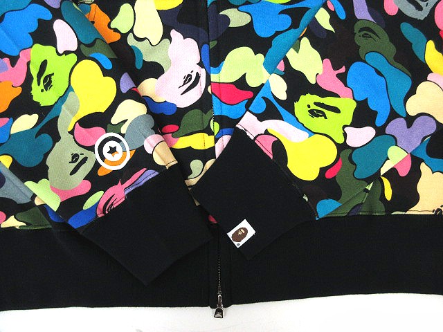 アベイシングエイプ A BATHING APE パーカー マルチカモ シャーク  