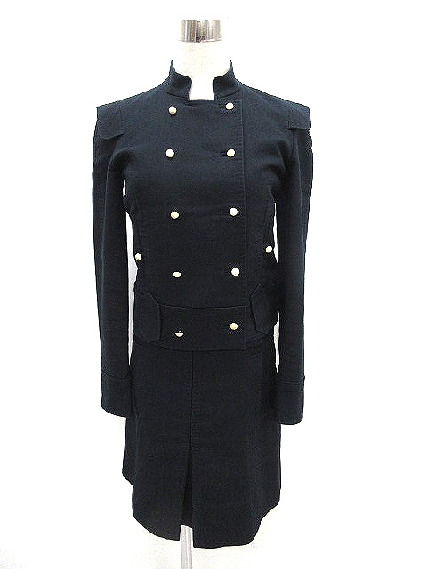 ルイヴィトン LOUIS VUITTON スカート スーツ セットアップ 紺  