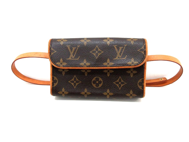 ルイヴィトン Louis Vuitton モノグラム柄 バッグ ポシェット フロランティーヌ ウエストポーチ ベルト付き Xs M 茶 ブラウン 鞄 かばん レディース 042 ベクトルパーク