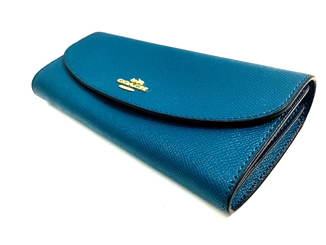 コーチ COACH レザー 長財布 二つ折り L字ファスナー 小銭入れ F54009 