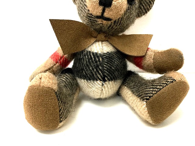バーバリー Burberry トーマス ベア バッグ チャーム キーホルダー ノバチェック クマ くま ベージュ コレクション Ibs 042 ベクトルパーク