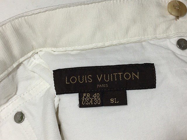 ルイヴィトン LOUIS VUITTON ホワイト デニム パンツ ジーパン 