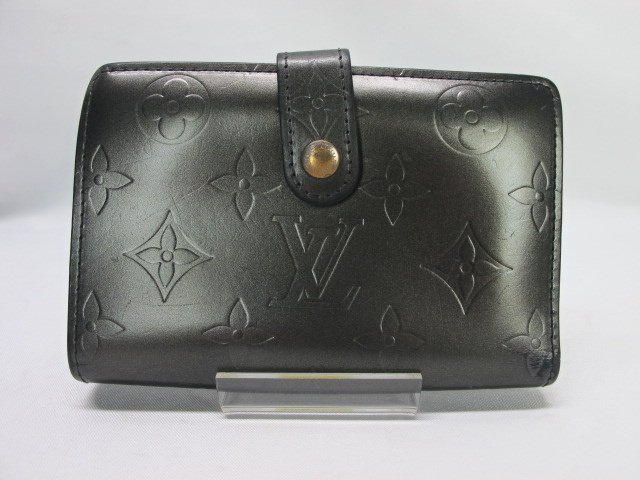 ルイヴィトン LOUIS VUITTON モノグラムマット がま口 二つ折り財布  