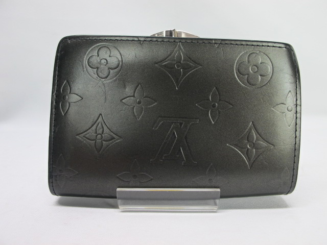 ルイヴィトン LOUIS VUITTON モノグラムマット がま口 二つ折り財布  