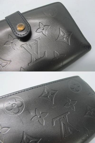 ルイヴィトン LOUIS VUITTON モノグラムマット がま口 二つ折り