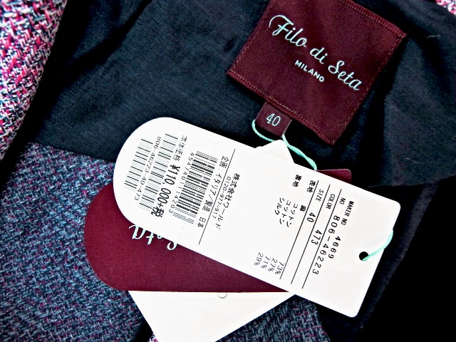 filo di seta（フィロディセタ）ポンチョ エルメスカラー 40(M） 焦げ臭く