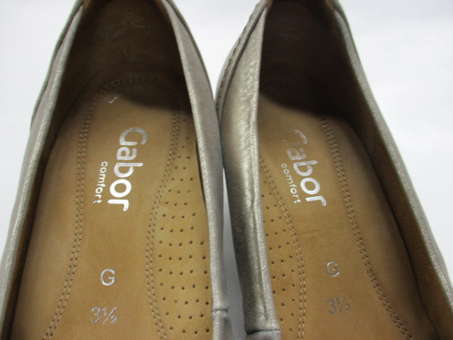 ガボール Gabor パンプス シューズ 靴 サイズ3 5 イギリス 日本サイズ22 5センチ シャンパンゴールド 花 レディース 045 ベクトルパーク