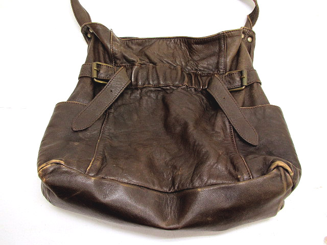 コルシア CORSIA レザーショルダーバッグ 茶 ‡ 【中古】 046 