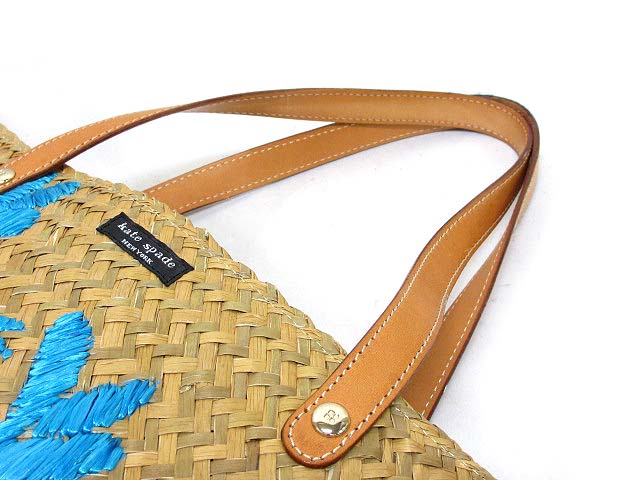 ケイトスペード KATE SPADE トート バッグ ナチュラル 鳥 刺繍
