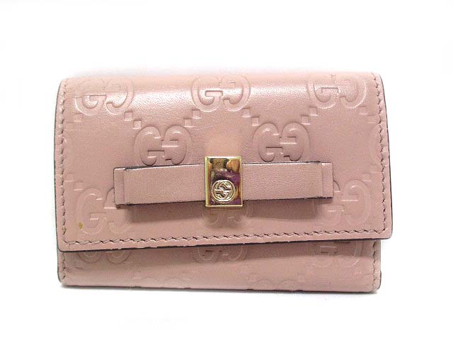 GUCCI　グッチ　GGシマレザー　ピンク キーケース　６連タイプ グッチ GUCCI ラグジュアリー マイクロシマ GG 6連 キーケース