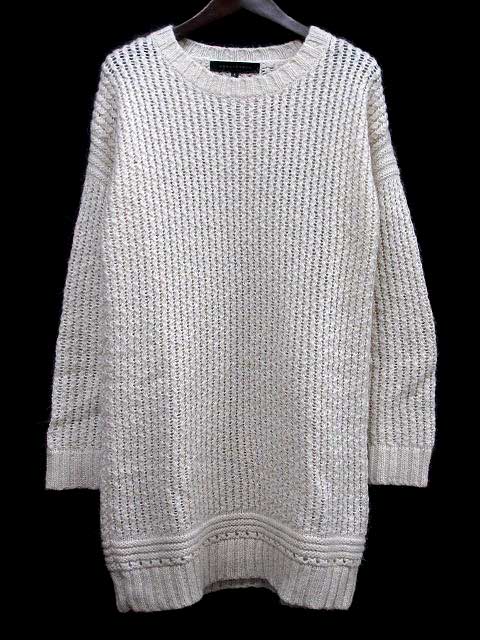 マーキュリーデュオ Mercuryduo ワンピース F 白 ホワイト ニット アルパカ混 長袖 無地 シンプル かぎ編み W レディース 048 ベクトルパーク