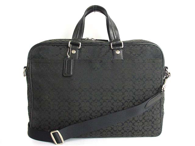 コーチ COACH ミニシグネチャー ビジネス バッグ ブリーフケース 書類 