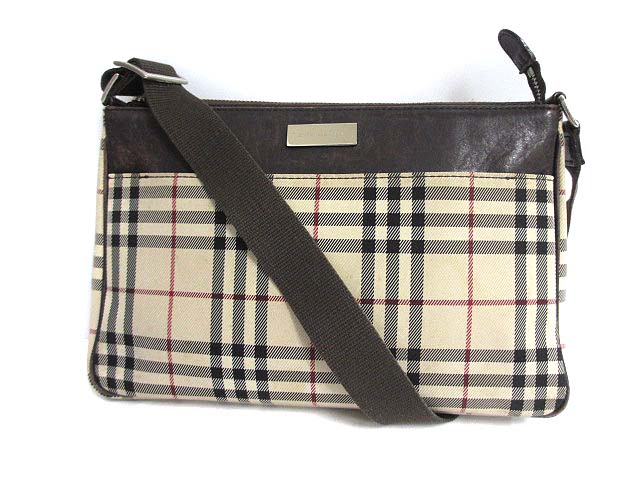 バーバリー BURBERRY ショルダー バッグ ベージュ ノバチェック 