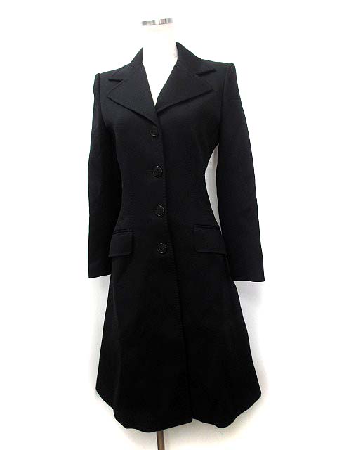 ドルチェ&ガッバーナ ドルガバ DOLCE&GABBANA コート 38 黒 ブラック 