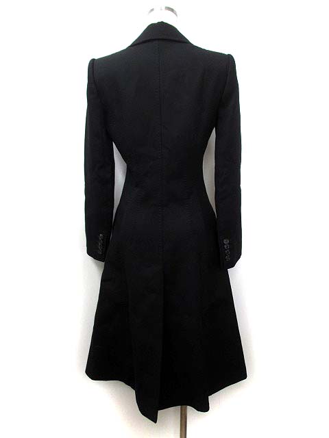 ドルチェ&ガッバーナ ドルガバ DOLCE&GABBANA コート 38 黒 ブラック  