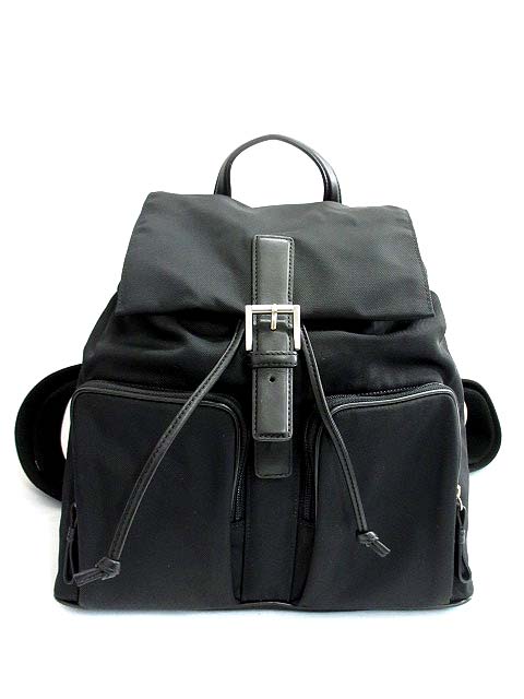コーチ COACH リュック バックパック 7432 ナイロン レザー 黒 