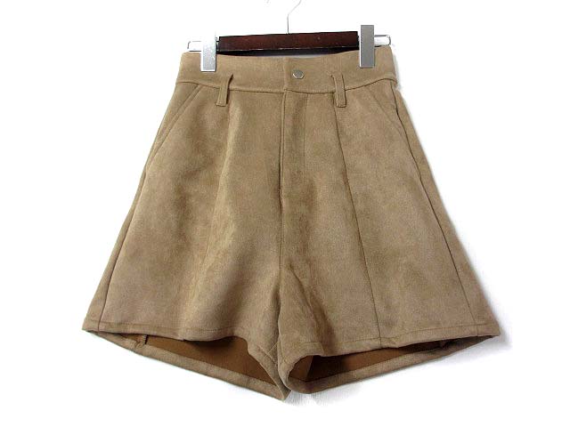 グレイル Grl ショート パンツ M ベージュ フェイク スエード ショーパン Fo857 レディース 048 ベクトルパーク