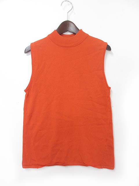 マングル 変わる 離れた オレンジ ニット ノースリーブ Kakuda Kendonoujyo Jp