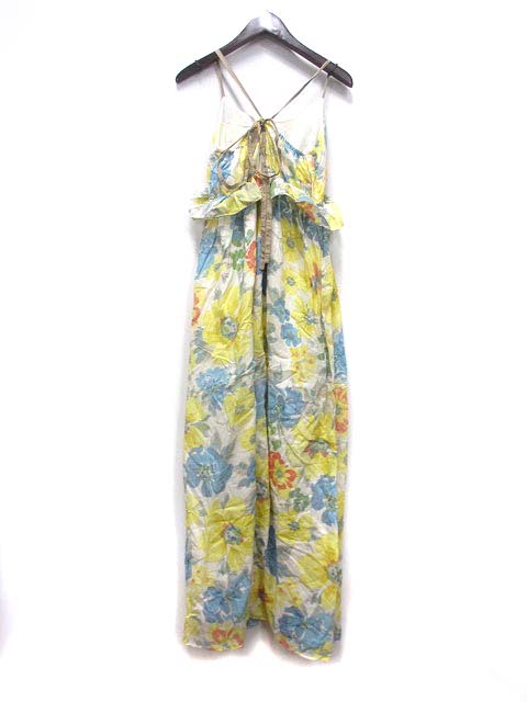 ジェラートピケガーデン Gelato Pique Garden キャミソール ワンピース F 白 ホワイト コットン マキシ丈 花柄 フレア フリル レディース 048 ベクトルパーク