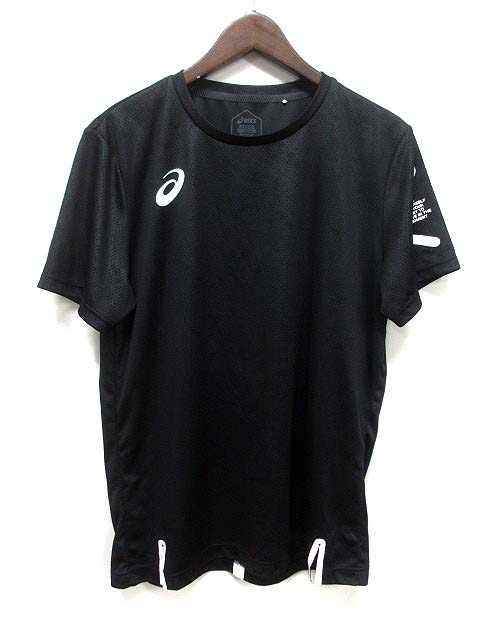 アシックス 日本代表 シャツ 黒 asics アシックス バレーボール日本代表 Tシャツ 2XO 黒 金