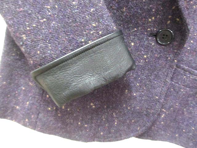 イヴサンローラン YVES SAINT LAURENT テーラード ジャケット M 紫 